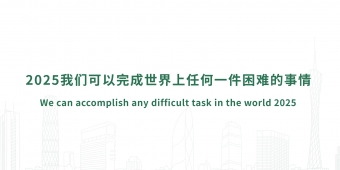 We can accomplish any difficult task in the world in 2025